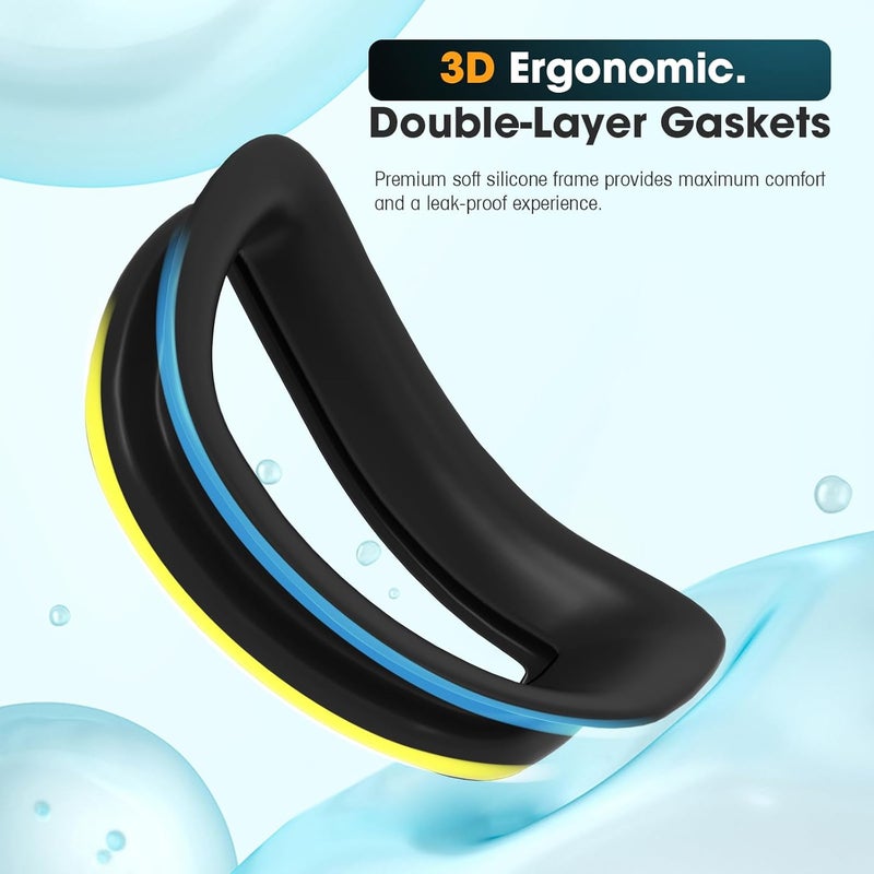Braylin Swim Goggles, 2-Pack Swimming Goggles, Anti Fog, No Leaking For Adult Women Men Youth - Image 4